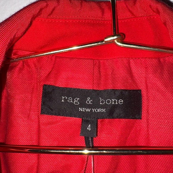 Rag & Bone Vibrant Red Jacket - Picture 13 of 13